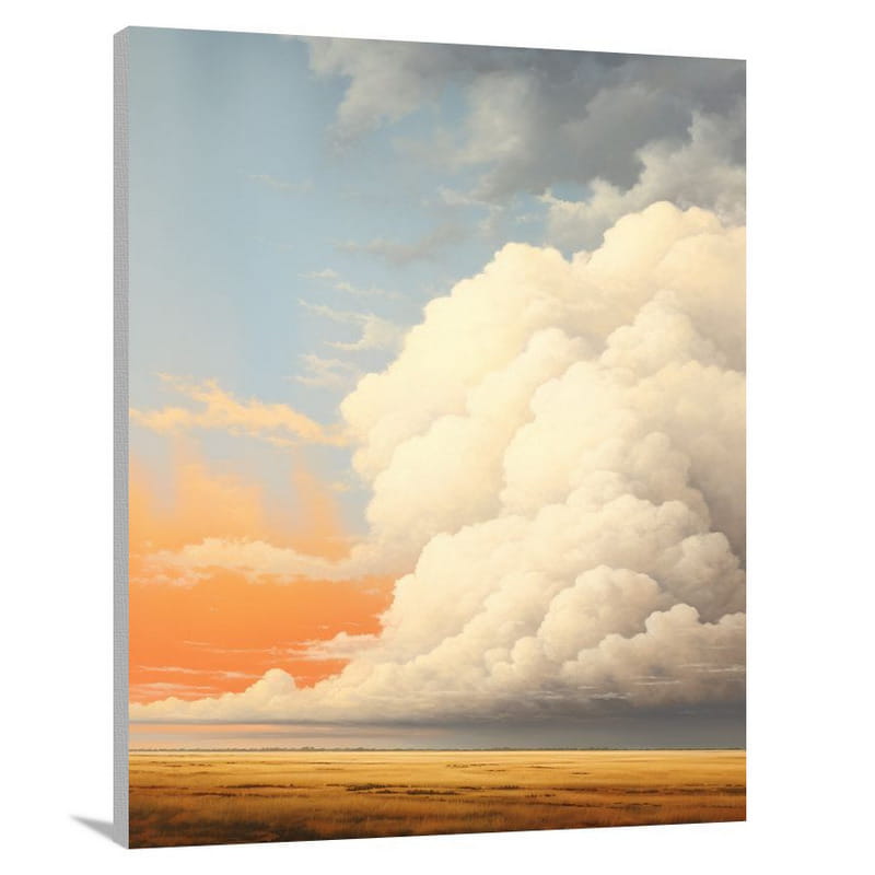 Wyoming's Electrifying Atmosphere - Minimalist - Canvas Print