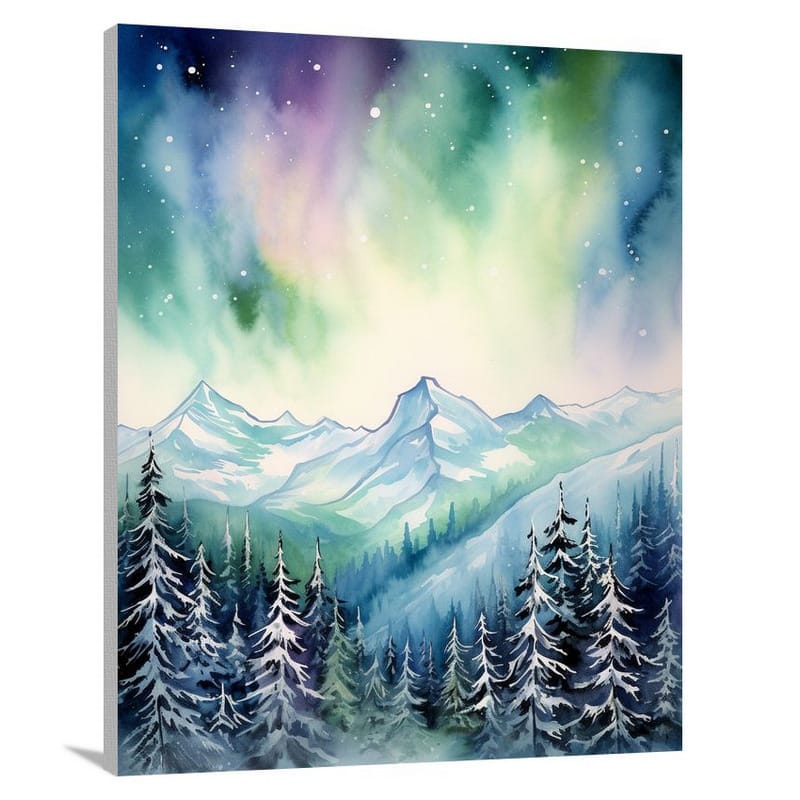 Wyoming's Starry Peaks - Canvas Print