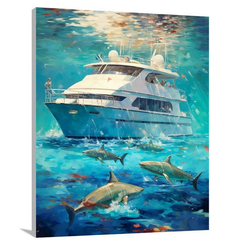 Yacht's Serenade - Impressionist - Canvas Print