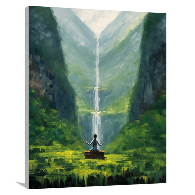 Yoga's Serene Haven - Canvas Print