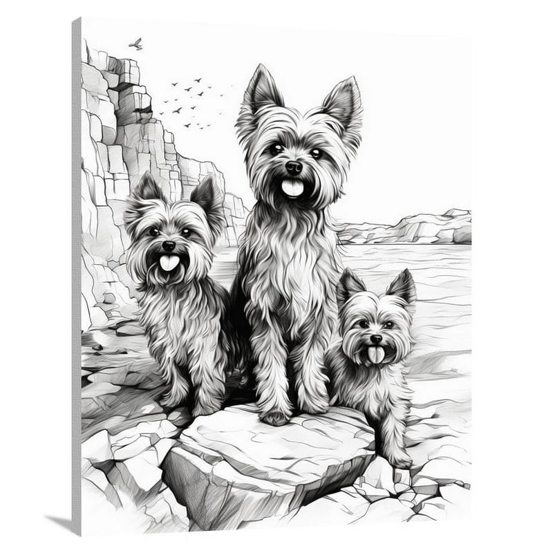 Yorkshire Terrier Symphony - Canvas Print