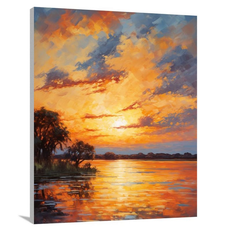 Zambian Serenity - Impressionist - Canvas Print