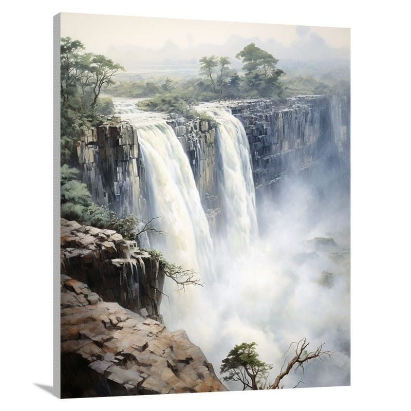 Zambian Serenity: Victoria Falls - Canvas Print