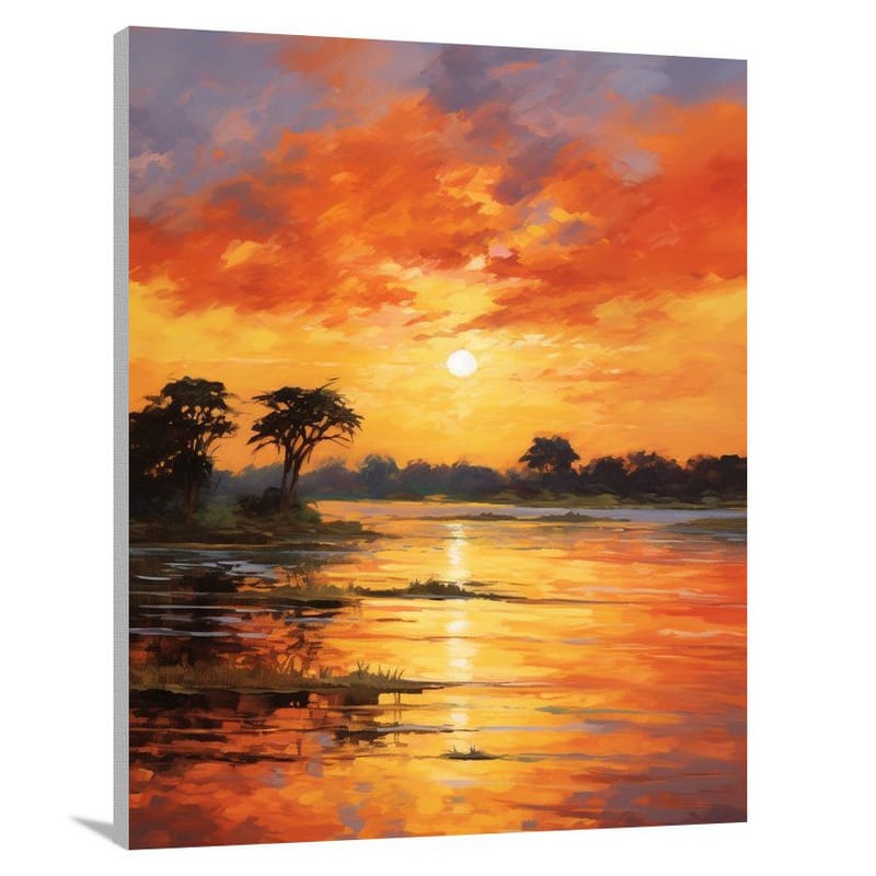 Zambian Sunset - Canvas Print