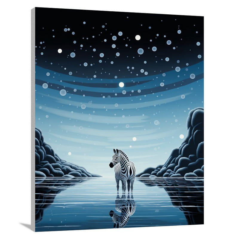 Zebra's Serenity - Canvas Print