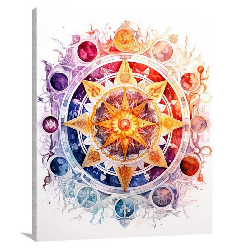 Zodiac Kaleidoscope - Canvas Print