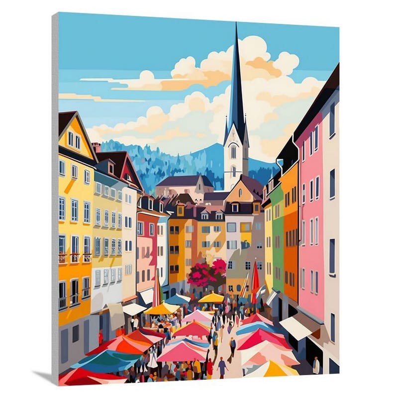 Zurich Market - Canvas Print