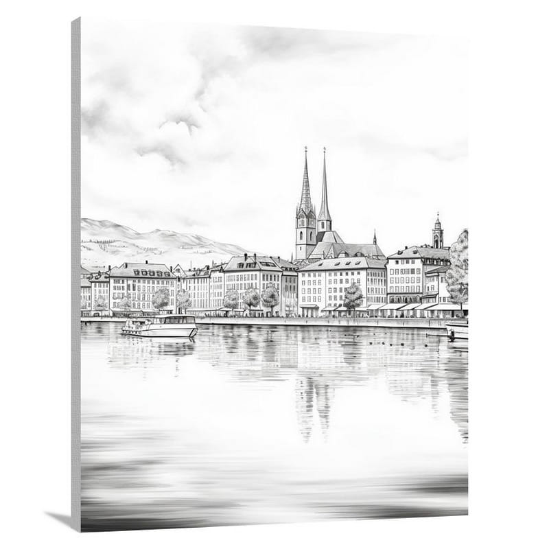 Zurich Reflections - Canvas Print