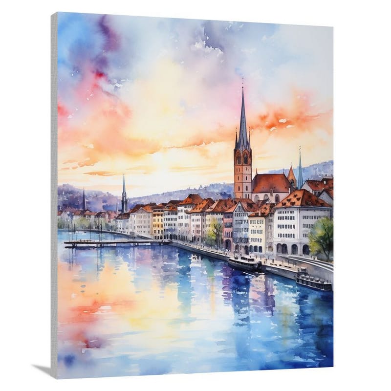 Zurich Sunset - Canvas Print